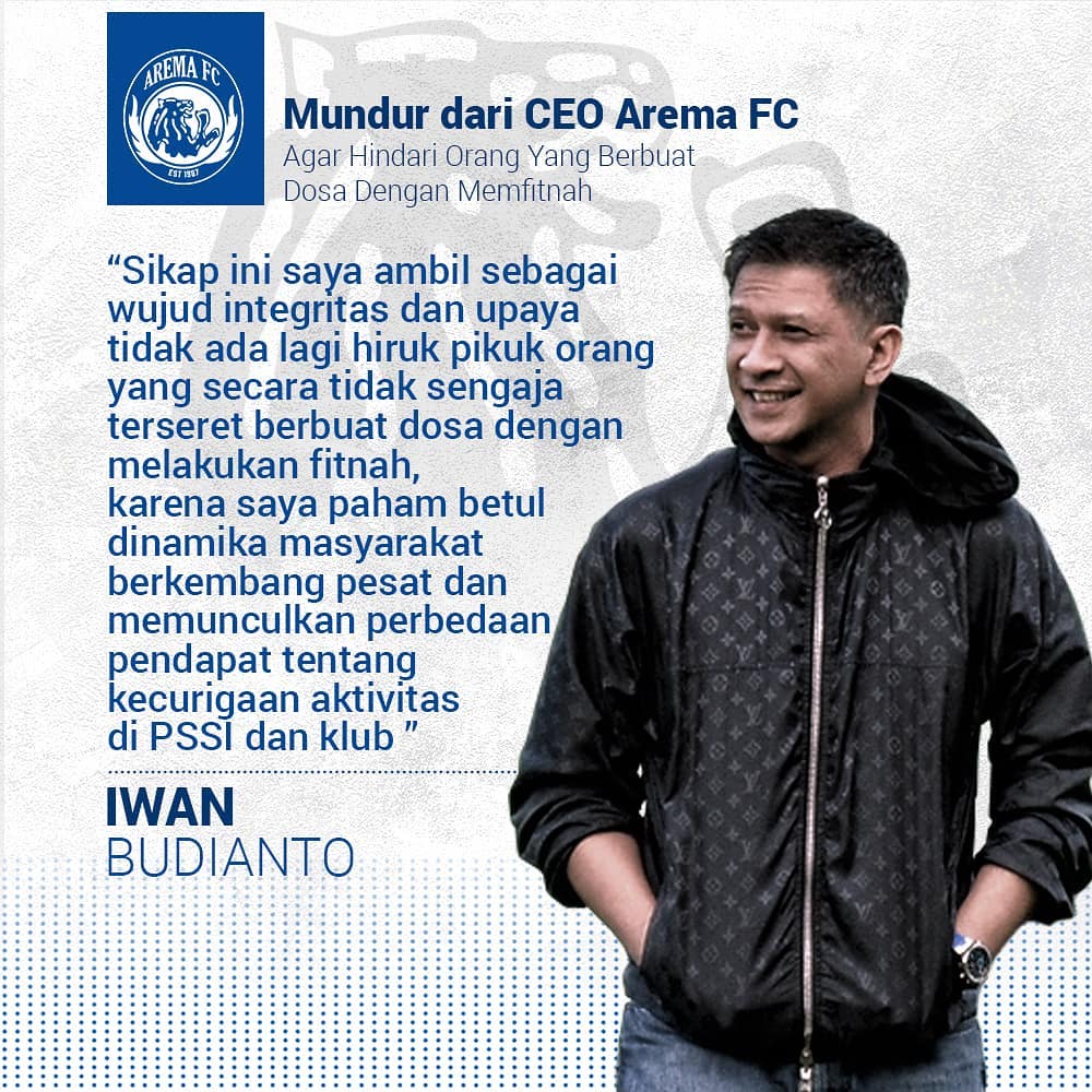 Ilustrasi Iwan Budianto. (Foto: instagram @aremafcofficial)