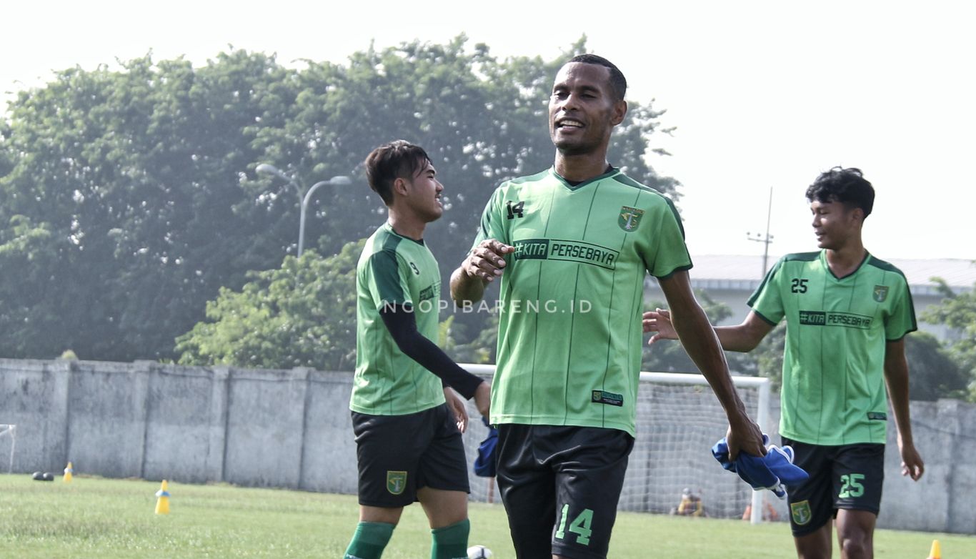 Kapten Persebaya, Ruben Sanadi. (Foto:Haris/ngopibareng.id)