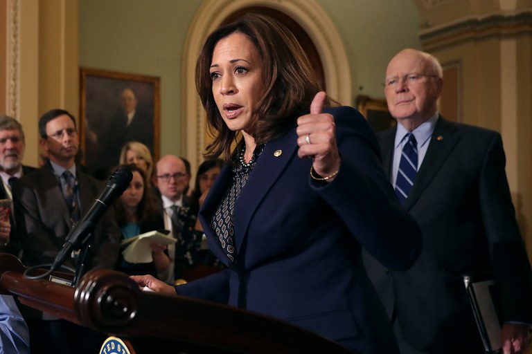 Kamala Harris mencalonkan diri untuk Pilpres AS 2020. (Foto: curtesy of nt)