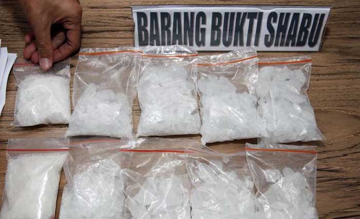 Barang bukti sabu-sabu berhasil diamankan Polda Sumut. (Foto:Antara)