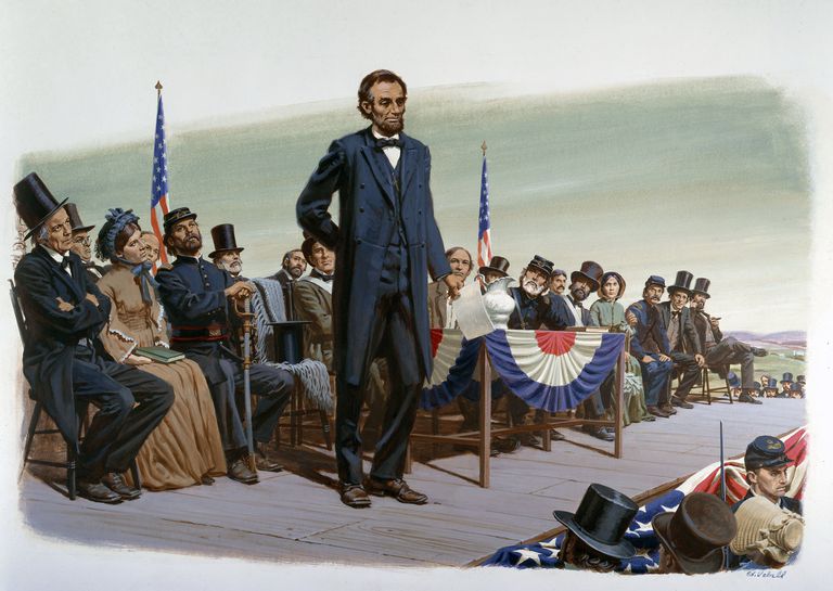 Abraham Lincoln di tengah pendukungnya. (Foto: curtecy of history)