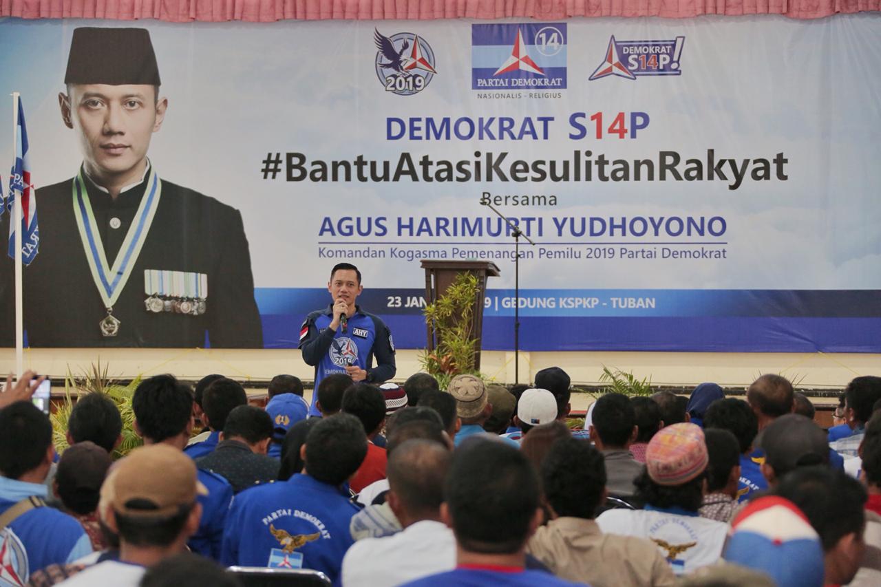 AHY saat melakukan safari di Jawa Timur, Rabu 23 Januari 2019. (foto: Istimewa) 