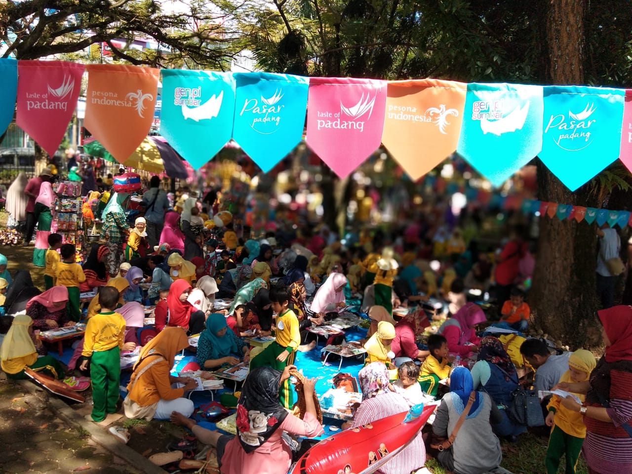 Keramaian Genpi Pasar Padang. (Foto:Genpi)