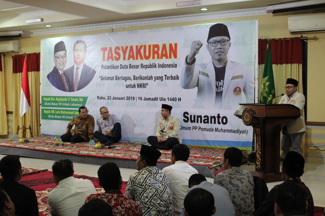 Tasyakuran Pelantikan tiga orang kader Muhammadiyah sebagai Duta Besar Republik Indonesia di Gedung Pusat Dakwah Muhammadiyah Jakarta. (Foto: md for ngopibareng.id)