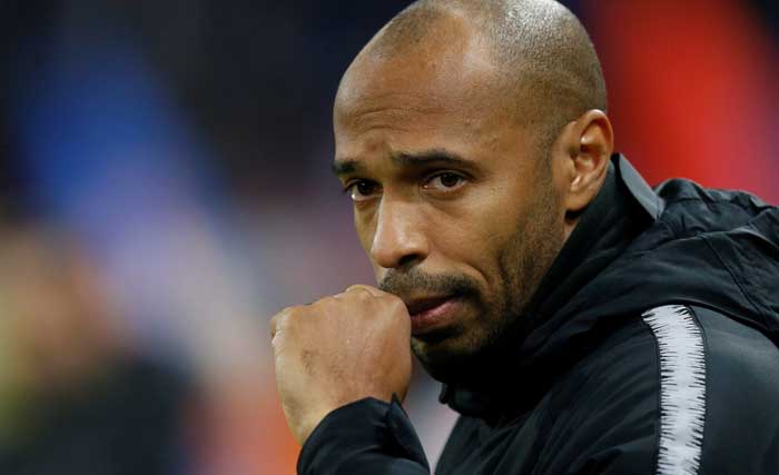 Thierry Henry sesaat melatih AS Monaco, Perancis. (Foto: beins sports). (Foto: