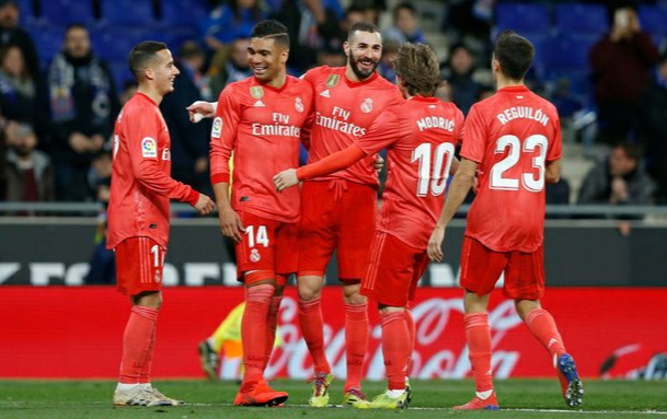 Real Madrid kembali rebut ke posisi ketiga klasemen sementara La Liga usai menggulung Espanyol. (Foto: Twitter/@realmaadrid)