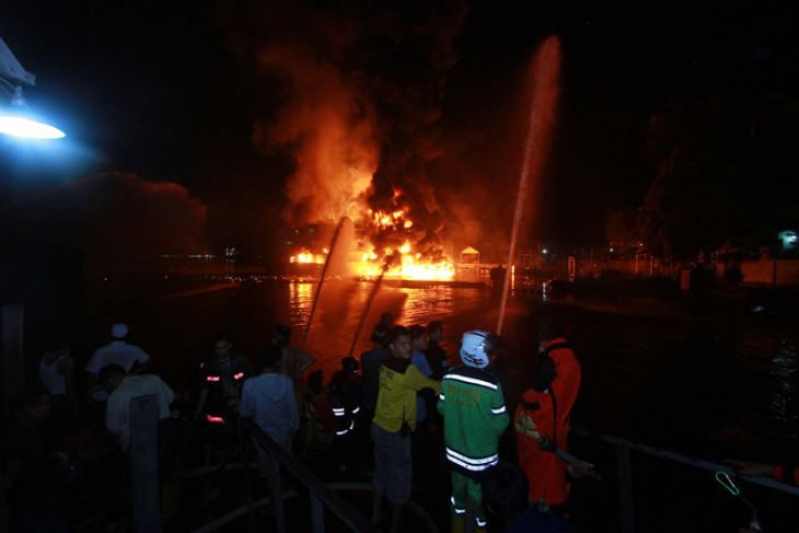 Ilustrasi ledakan sumur migas Pertamina. (Foto: dok/antara)