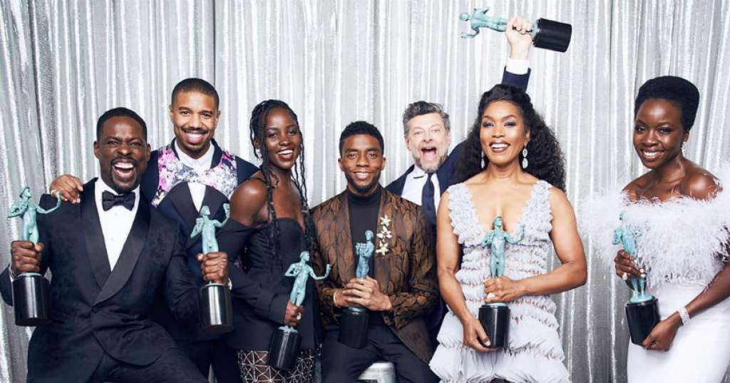 Film Black Panther raih dua penghargaan, yakni Outstanding Performance by a Cast in a Motion Picture dan Outstanding Action Performance by a Stunt Ensemble in a Motion Picture.