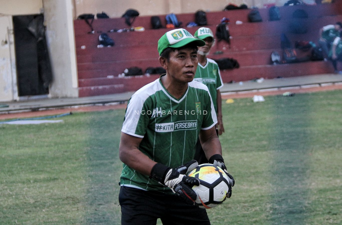 Pelatih kiper Persebaya, Miftahul Hadi. (foto: Haris/ngopibareng.id)