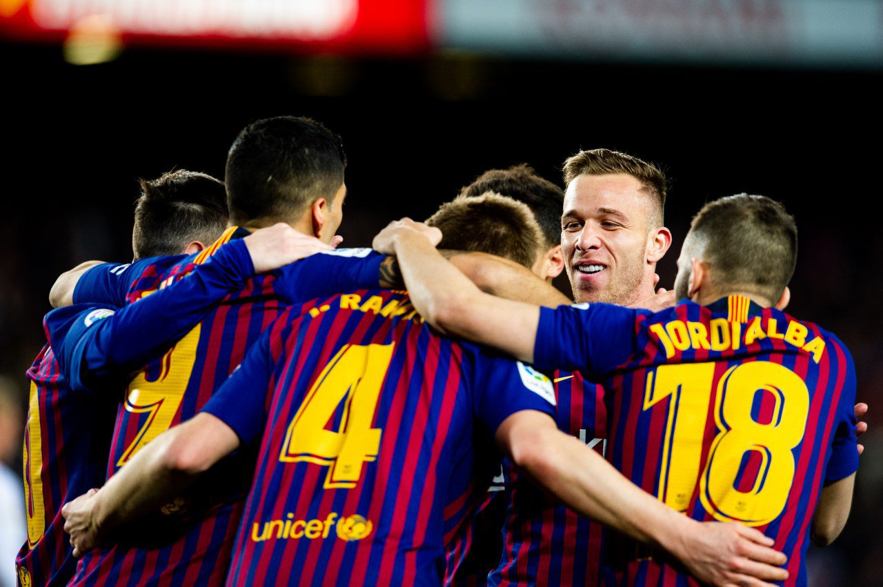 Barcelona benamkan Sevilla dengan enam gol berbalas satu gol. (Foto:Twitter/@FC Barcelona)