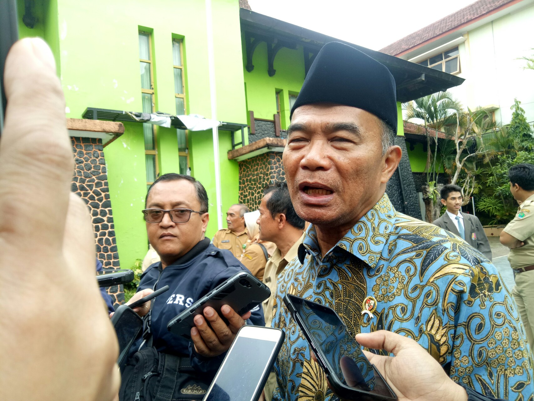 Muhadjir Effendy di Malang. (Foto:Umar/ngopibareng.id)