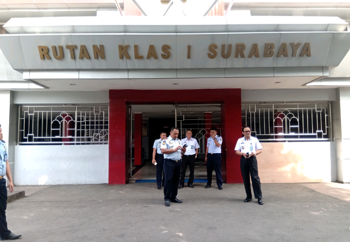 Rutan Klas 1 Surabaya, Medaeng, Sidoarjo, Rabu 6 Februari 2019. (Foto: Farid/ngopibareng.id) 