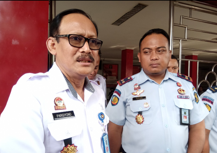 Kepala Divisi Pemasyarakatan Kanwil Kemenkumham Jatim, Pargiyono, saatvditemui di Rutan Klas 1 Surabaya, Medaeng, Sidoarjo, Rabu 6 Februari 2019. (Foto: Farid/ngopibareng.id) 