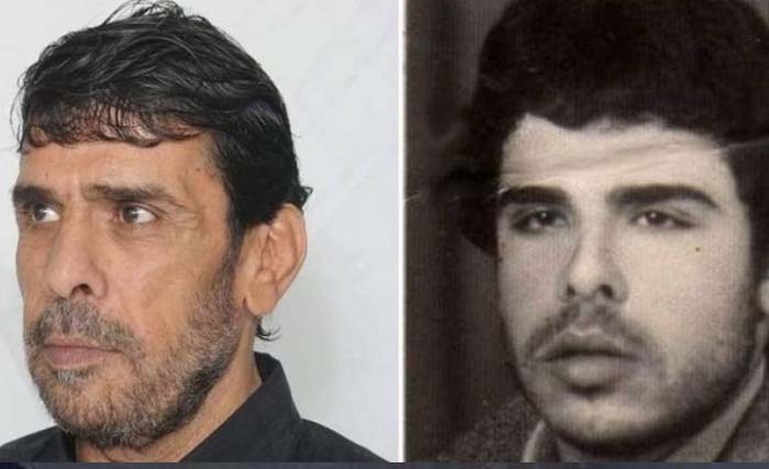 Faris Baroud, tahun 1991 ketika mulai dipenjara Israel (kanan), dan Faris Baroud tahun lalu. (Foto:Wafa)