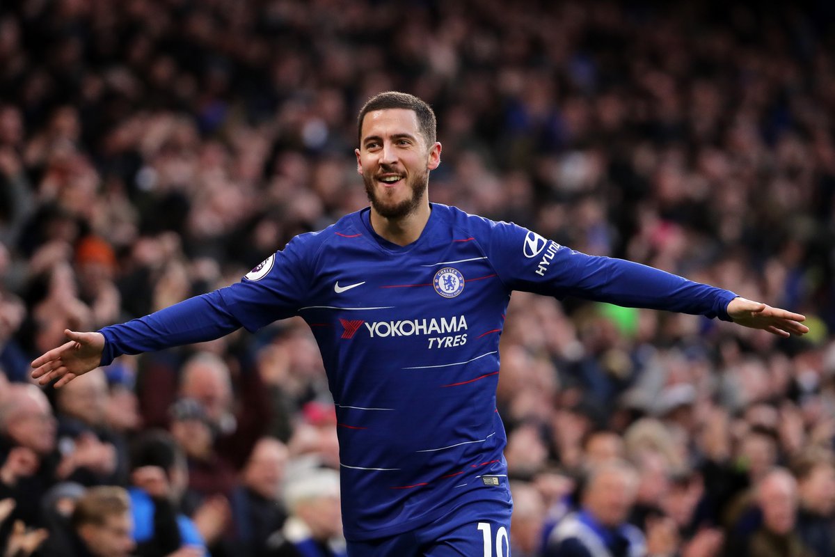 Madrid dikabarkan tak prioritaskan Eden Hazard dalam perburuannya di musim panas nanti. (Foto: Twitter/@ChelseaFC)