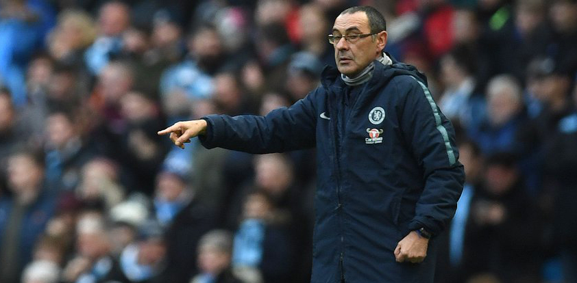 Spekulasi tentang pemecatan Sarri menyembul setelah Chelsea kalah 0-6 dari Manchester City. (Foto: Twitter/@ChelseaFC)