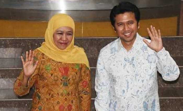 Khofifah Indar Parawansa dan Emil Elestianto Dardak . (Foto:Antara)