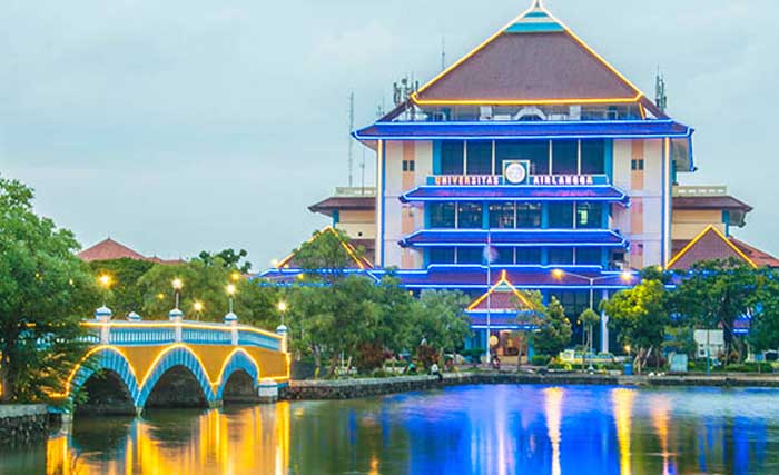 Gedung Rektorat Unair di Kampus C Surabaya. (Foto:UnairNews)