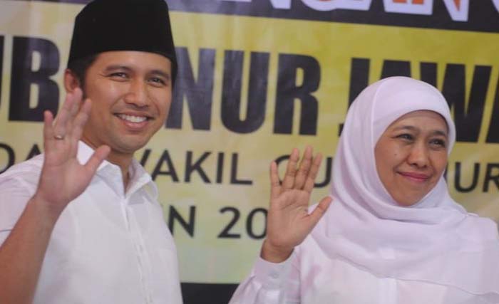 Khofifah dan Emil Dardak. (Foto:Tirto.ID)