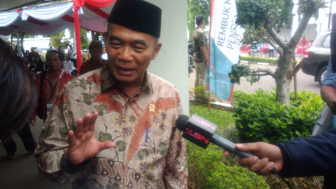 Mendikbud, Muhadjir Effendy, menghadiri rembug Nasional Pendidikan dan Kebudayaan, di Jakarta, 12 Februari 2019. (Foto: Asmanu/ngopibareng.id)