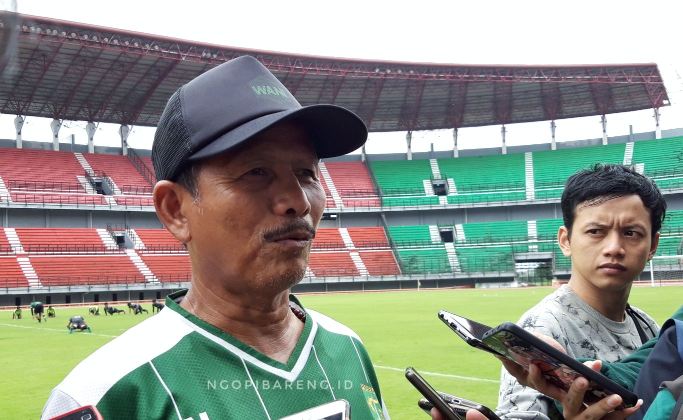 Pelatih Persebaya, Djajang Nurdjaman. (Foto: Haris/ngopibareng.id)