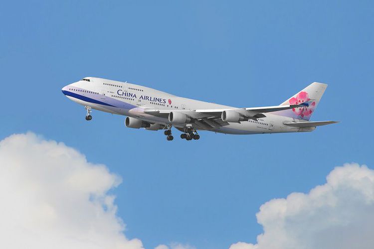 Pesawat milik maskapai China Airlines. (Foto: Shutterstock)  