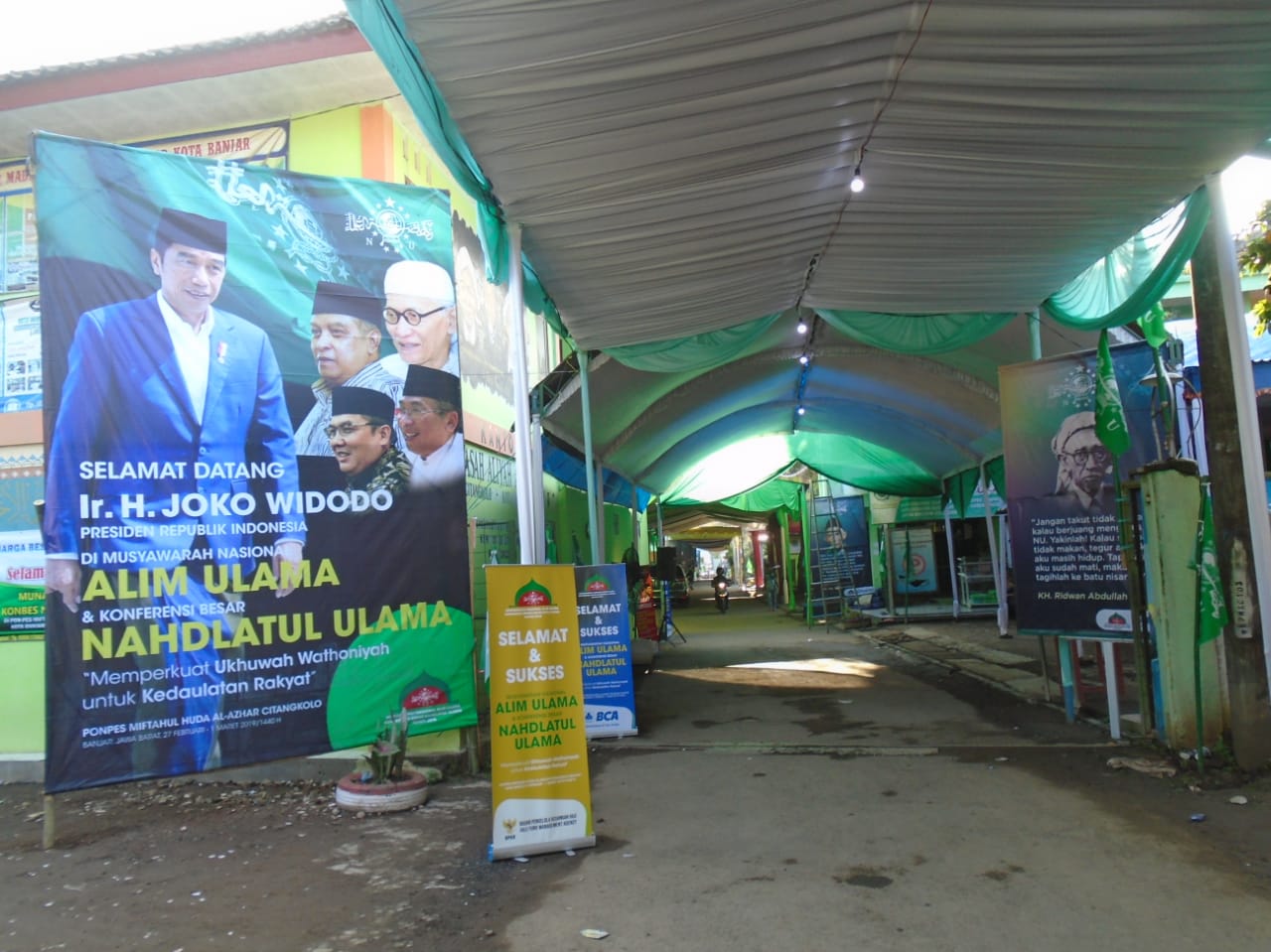 Persiapan Munas alim ulama dan Konbes NU di Pondok Pesantren Miftahul Huda Al-Azhar Citangkolo Kujangsari, Langensari, Kota Banjar, Jawa Barat. (Foto: Istimewa)