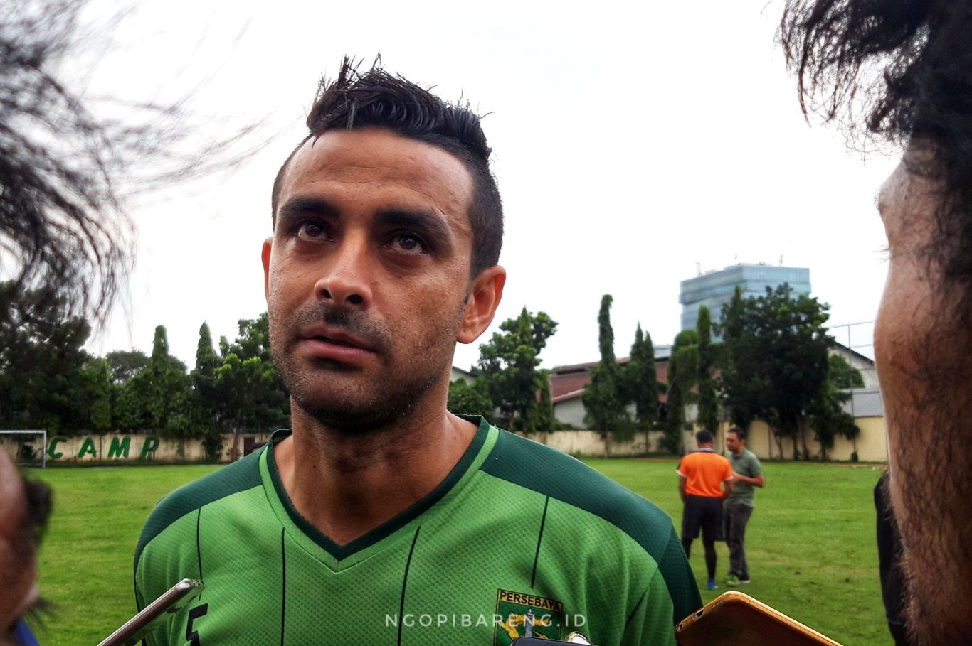 Bek Persebaya, Otavio Dutra. (Foto: Haris/ngopibareng.id)