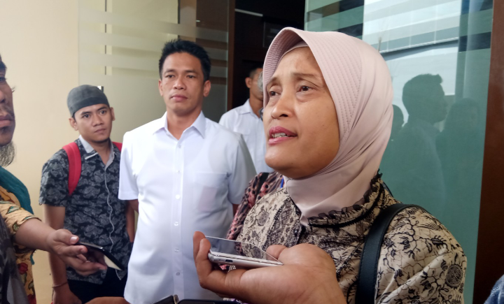 Komisioner Komnas Perempuan, Sri Nurherwati, di Mapolda Jatim, Kamis 28 Februari 2019. (Foto: Farid/ngopibareng.id)