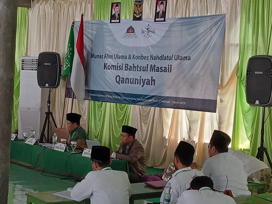 Suasana pembahasan masalah pada Munas-Konbes NU di Kota Banjar, Jawa Barat. (Foto; nu for ngopibareng.id)