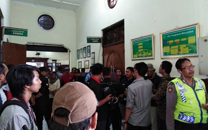 Suasana PN Surabaya, Selasa, 5 Maret 2019. (Foto: Farid/ngopibareng.id)