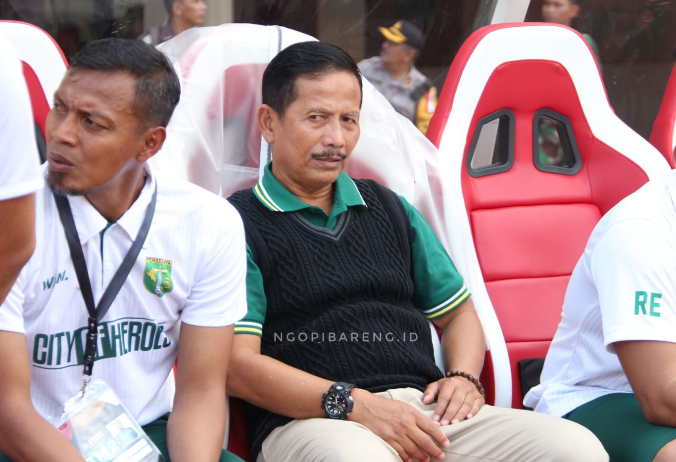 Pelatih Persebaya, Djajang Nurdjaman. (Foto: Haris/ngopibareng.id)