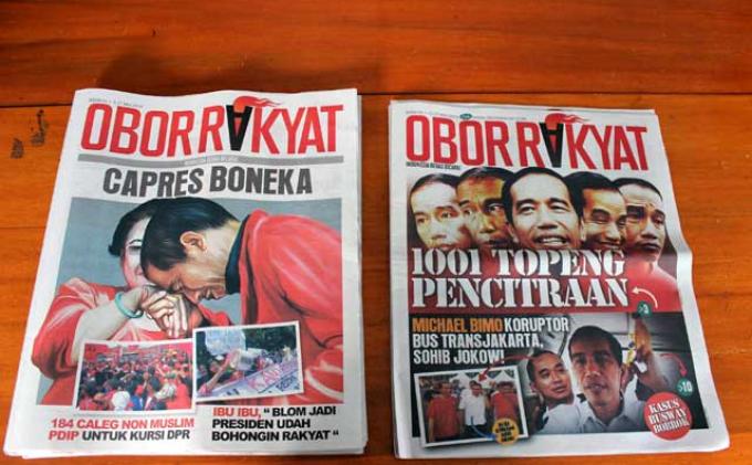 Tabloid Obor Rakyat yang terbit pada 2014. (Foto: istimewa)