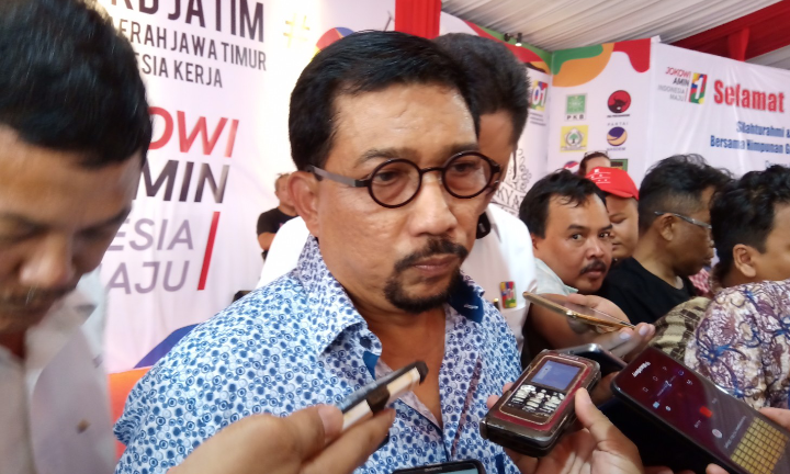 Machfud Arifin saat ditemui di Posko TKD Jatim, Jumat 8 Maret 2019. (foto: farid/ngopibareng.id) 