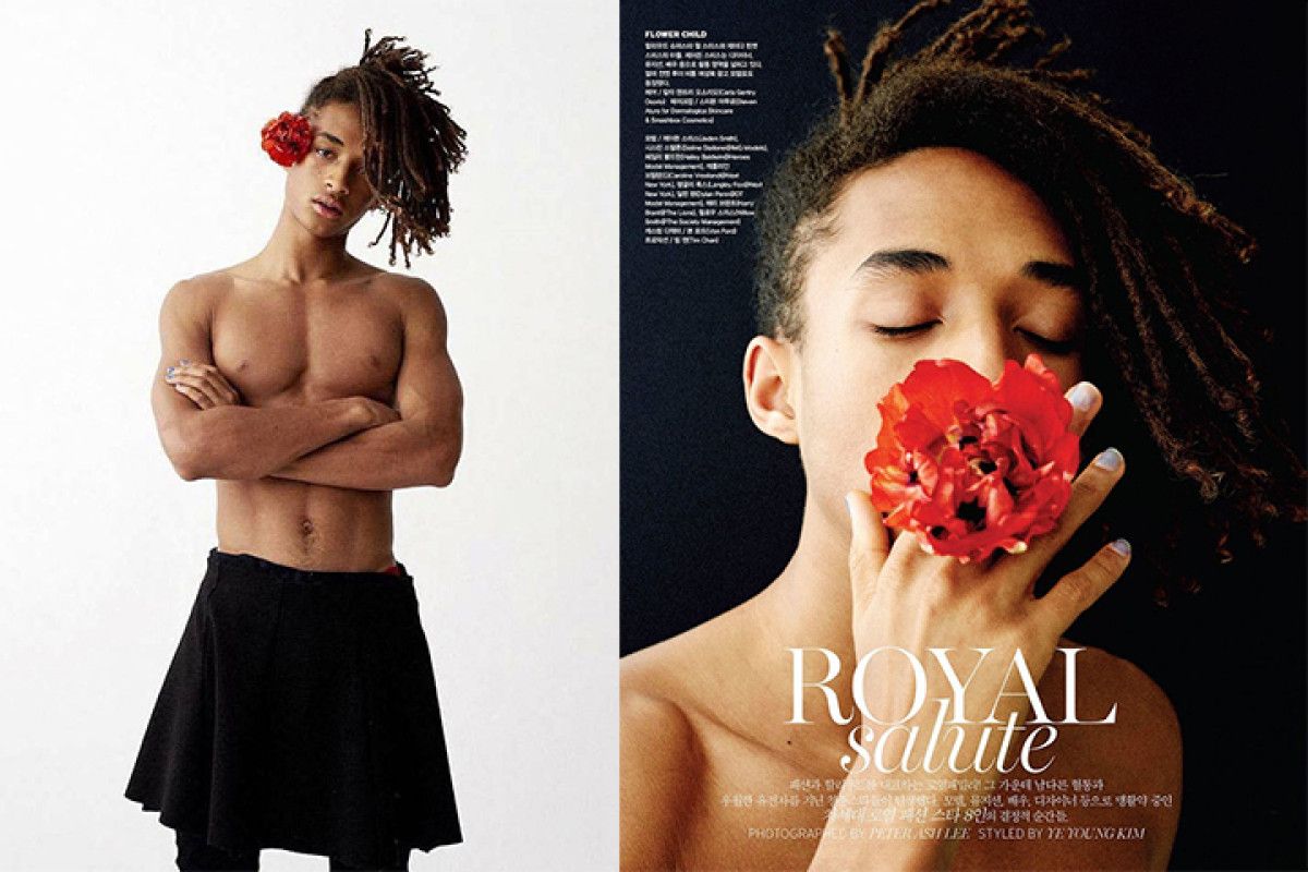 Penampilan Jaden Smith di majalah Vogue Korea pada 2016.
