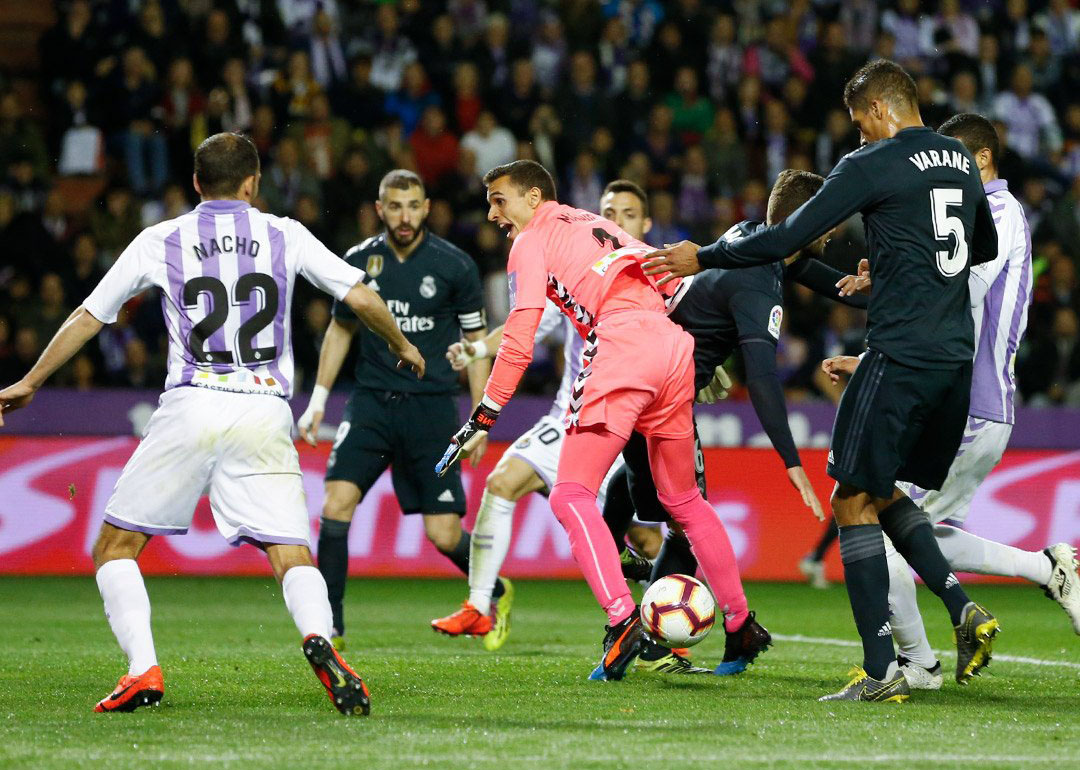 Real Madrid berhasil meraih kemenangan 4-1 atas Real Valladolid. (Foto: Twitter/@realmadrid)