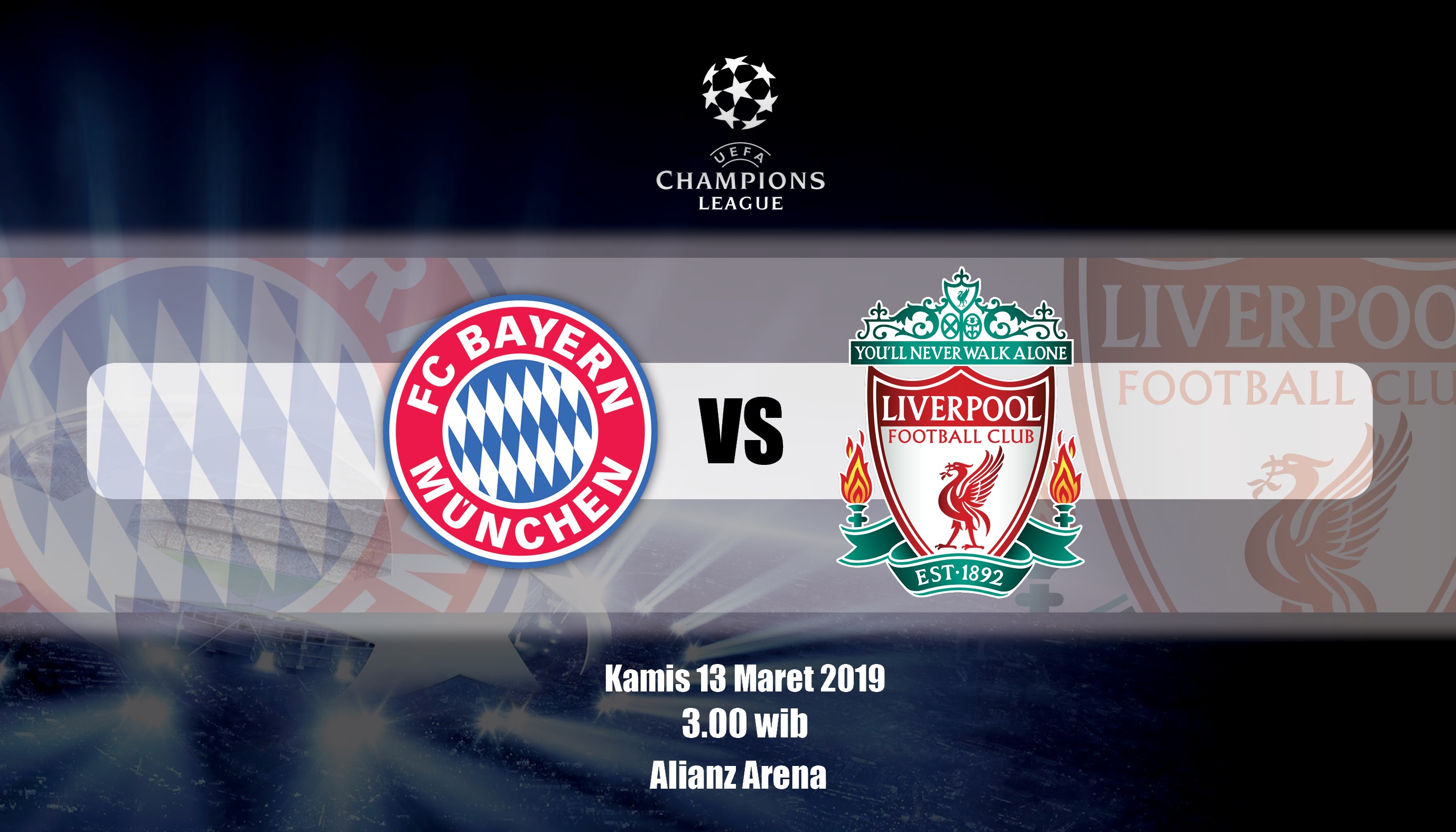 Kans besar Bayern Munchen dan Liverpool membuat laga ini diprediksi berjalan ketat hingga akhir laga. (Design by: Vidhi/ngopibareng.id)