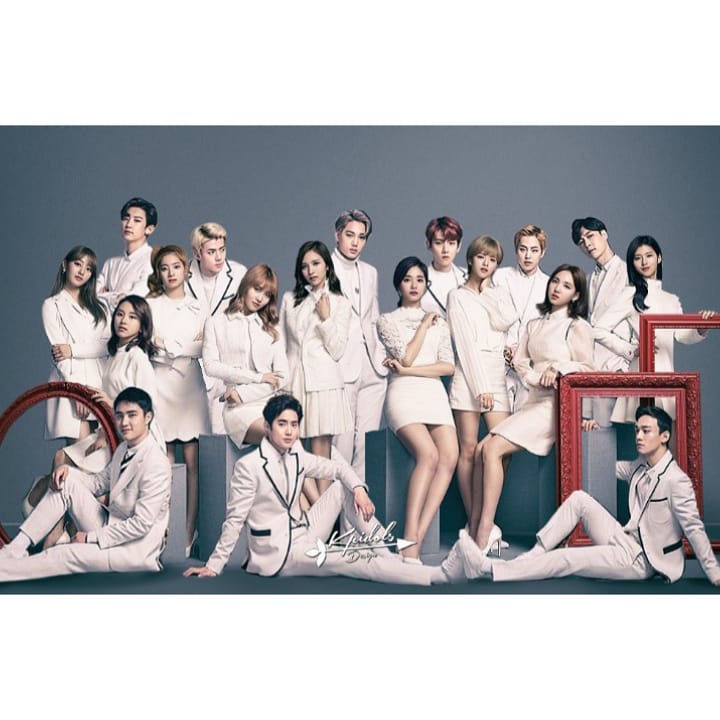 EXO dan TWICE.