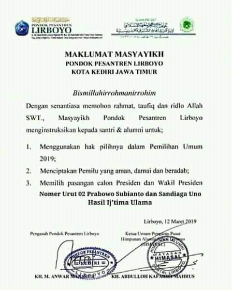 Maklumat yang dipalsuklan Arief Wicaksono. (Foto: istimewa)