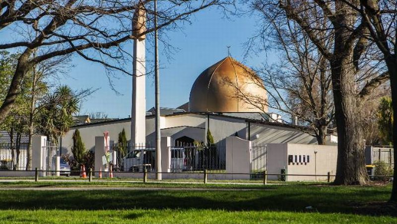 Masjid Al Noor, di pusat Kota Christchurch, Selandia Baru.