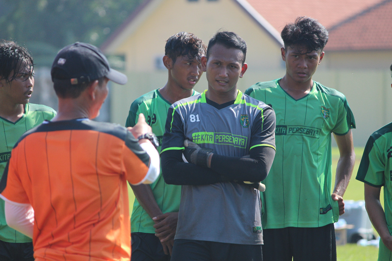 Kiper Persebaya, Abdul Rohim. (Foto: Haris/ngopibareng.id)