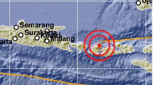 Gempa berkekuatan 5,2 SR mengguncang NTB, Minggu, 17 Maret 2019. (Foto: Laman BMKG)