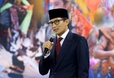 Sandiaga Uno dalam debat cawapres 2019 di Hotel Sultan, Jakarta, Minggu 17 Maret 2019. (Foto: Antara)