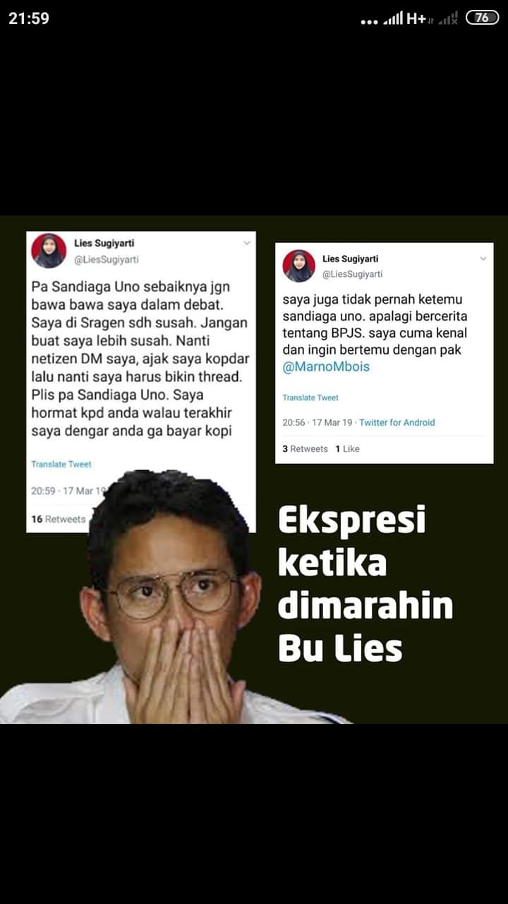 Meme yang tersebar di medsos