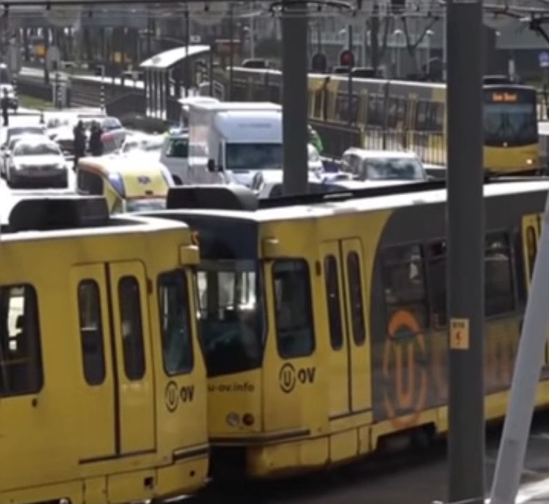 Jaringan trem di Utrecht Belanda dihentikan. 