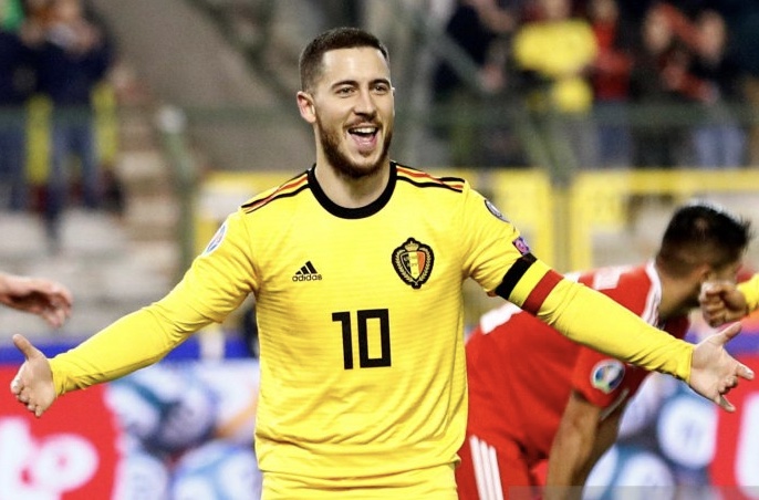 Penyerang Chelsea Eden Hazard. (Foto: Reuters/Antara)