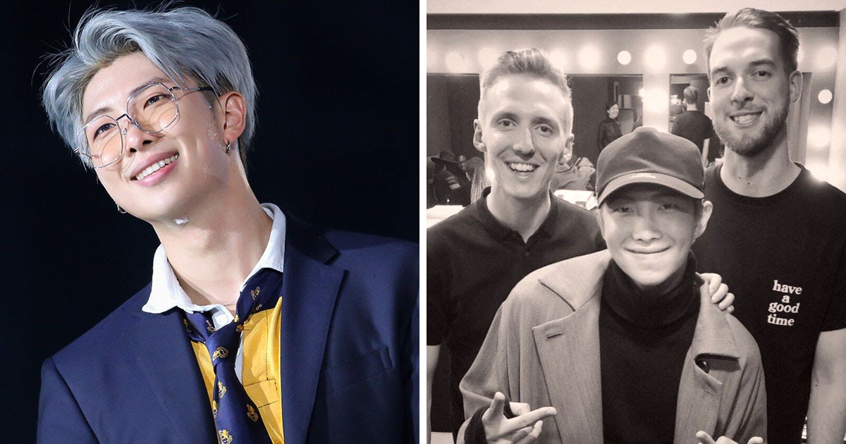 RM BTS dan duo HONNE. (Foto: Koreaboo)