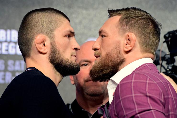 Conor McGregor vs Khabib Nurmagomedov. 