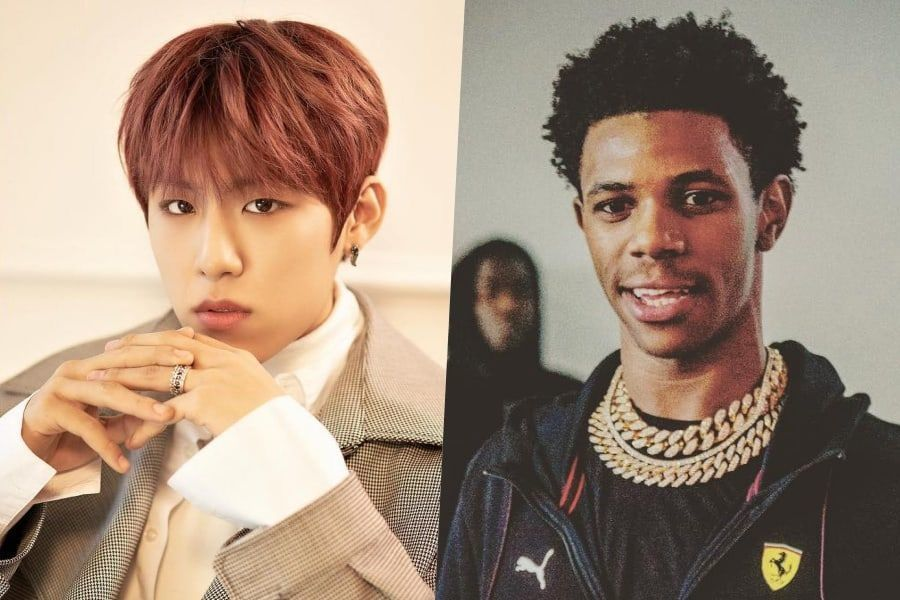 Park Woo Jin (kiri) dan A Boogie Wit Da Hoodie (kanan) . foto : Soompi