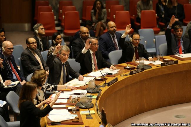 Sidang DK PBB di New York, Selasa, 26 Maret 2019. (Foto: Kementerian Luar Negeri RI)